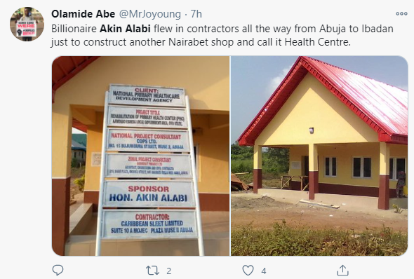 Akin Alabi TRENDS as Nigerians MOCK his nearly completed Healthcare Center 33