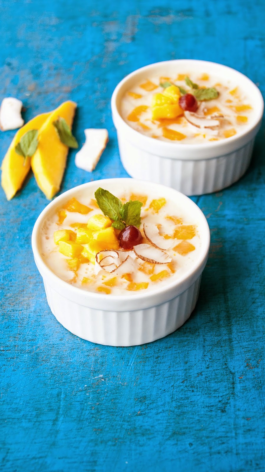 Always Hungry Coconut Milk Panna cotta with Mango chunks
