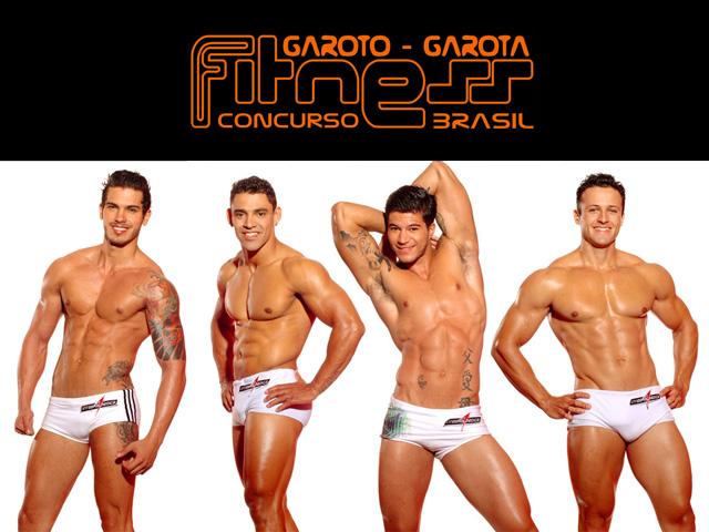 Alex, Charles, Everton e Rogério - Candidatos do Concurso Garoto Fitness Brasil 2012