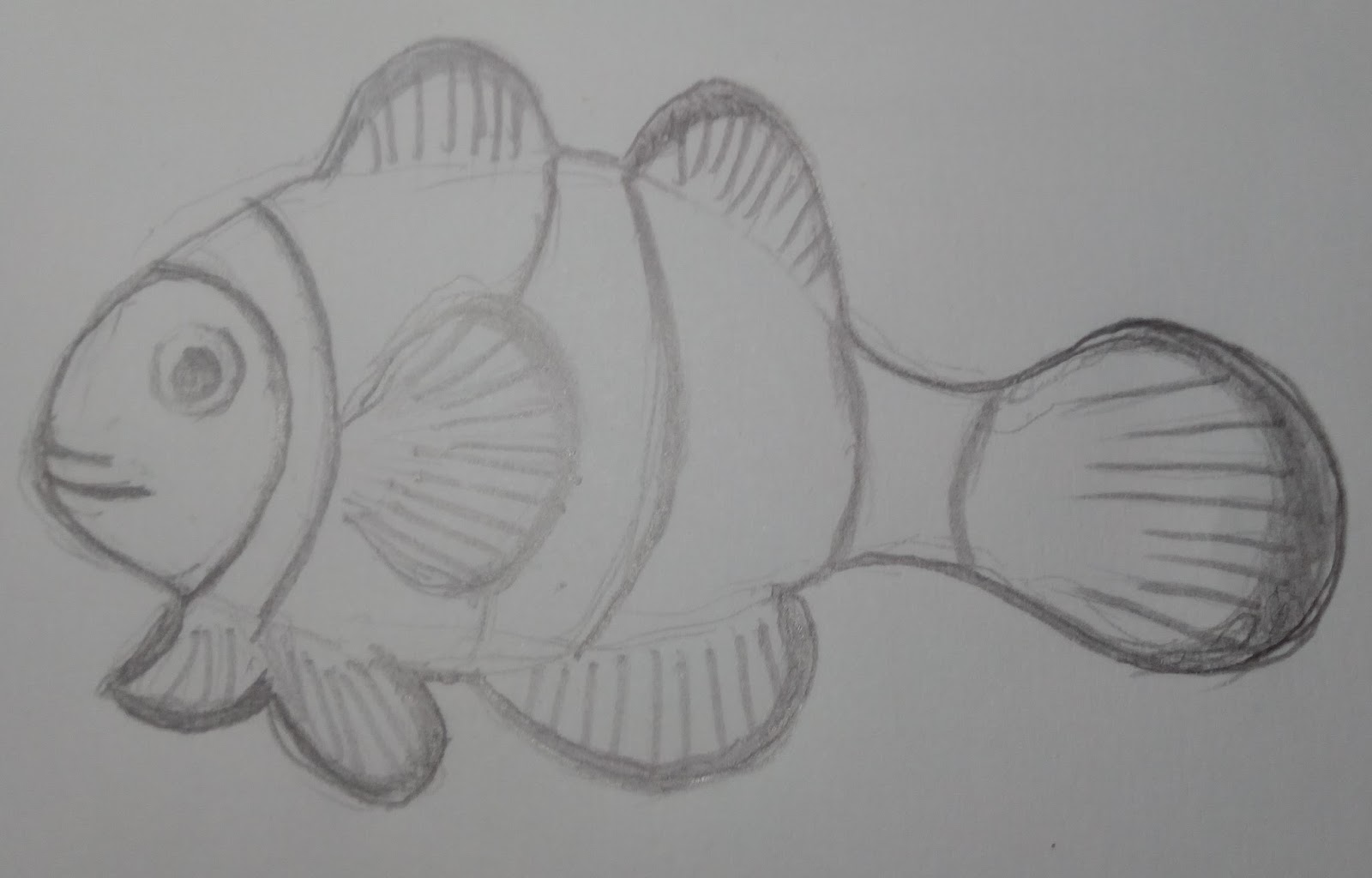 Sketsa Mozaik Ikan Nemo