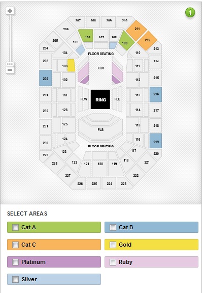 Cotai Arena Seating Chart