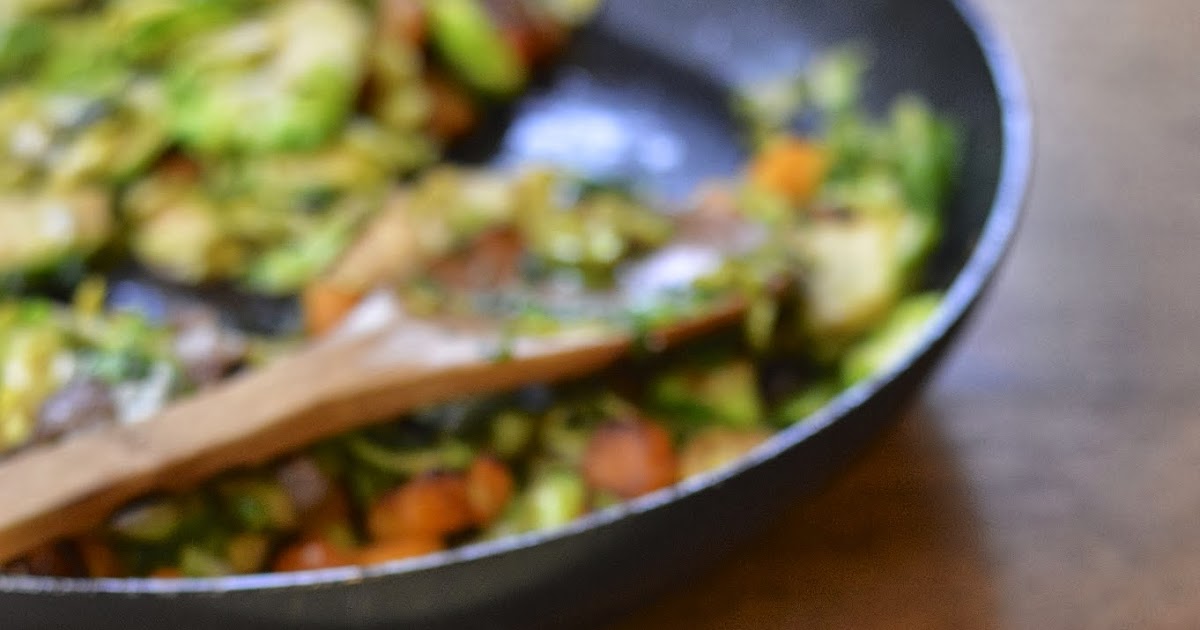 Pan Roasted Brussels Sprouts with Butternut Squash | Virtually Homemade ...