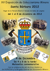 Cartel de la exposición que Grucomi dedicó al Centenario de la Brigada de Salvamento Minero