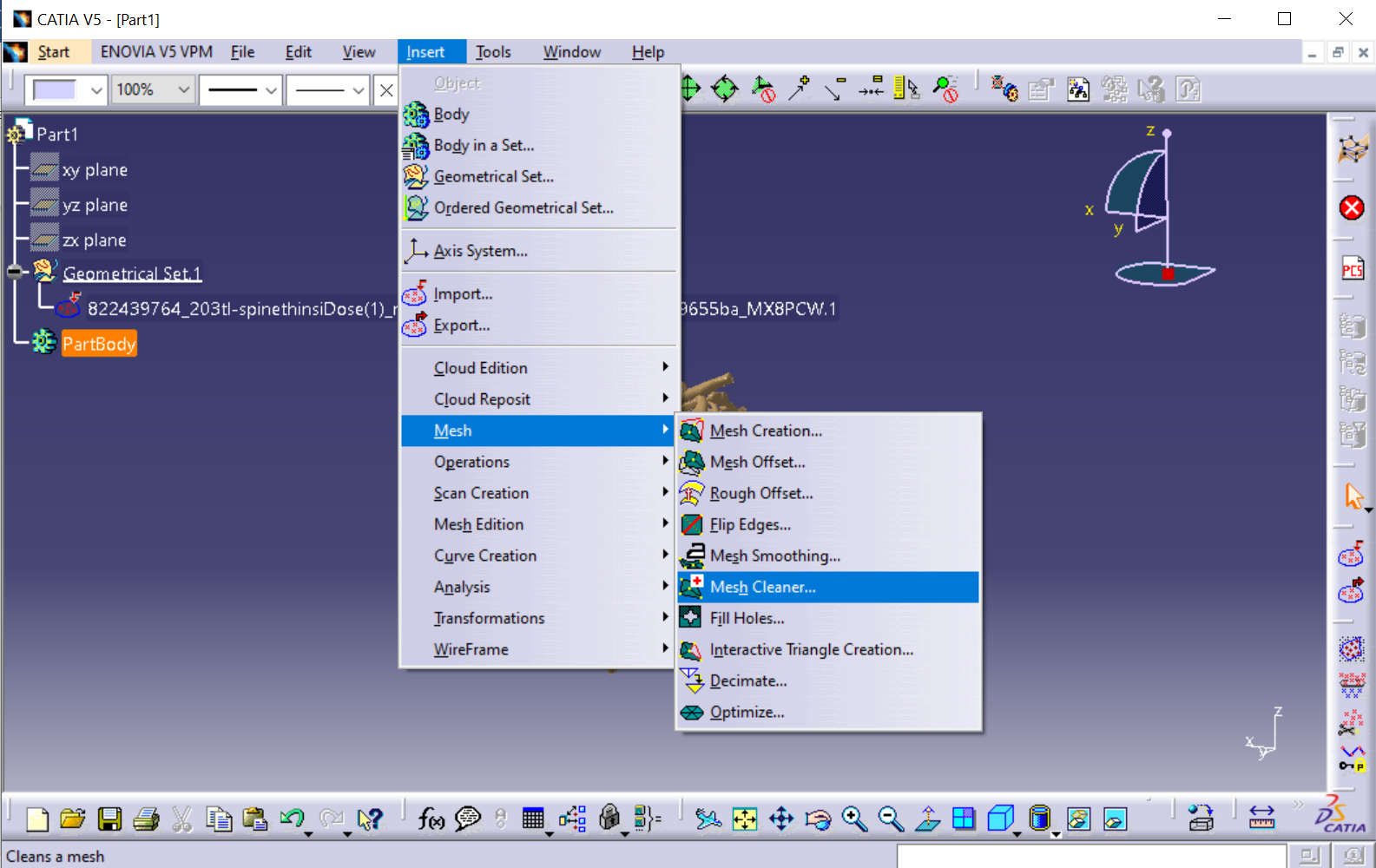 Everything Modelling and Simulation How to Convert Graphics to Solid Body in CATIA