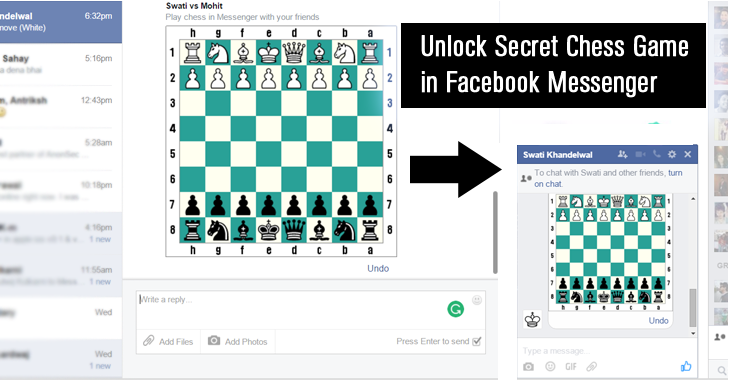 play chess on Facebook Messenger