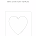 free template to make paper 3d heart for your valentine - folded heart border