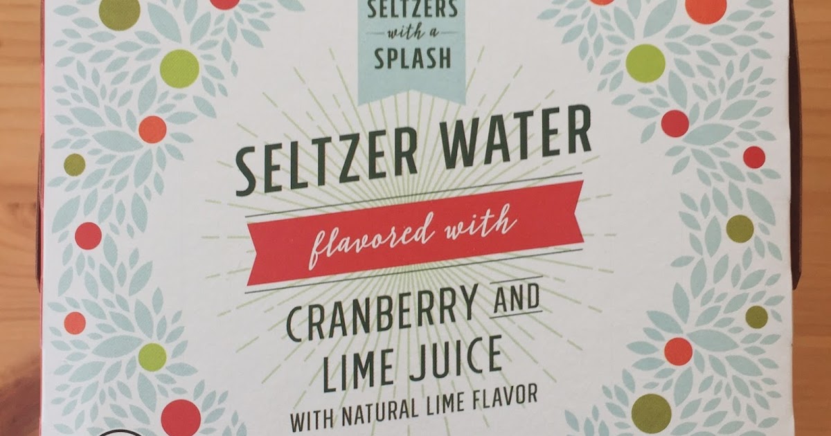 Trader Joe's Seltzers with a Splash Cranberry and Lime Juice Seltzer Water