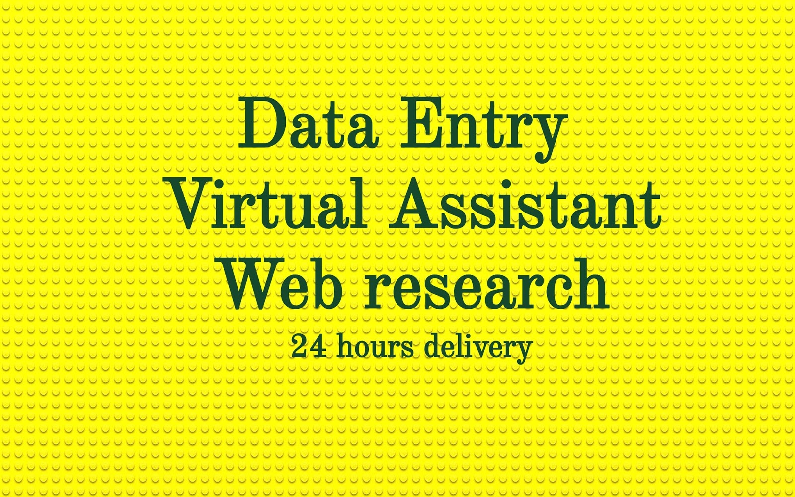 Fiver Gig Images - Data Entry Virtual Assistant