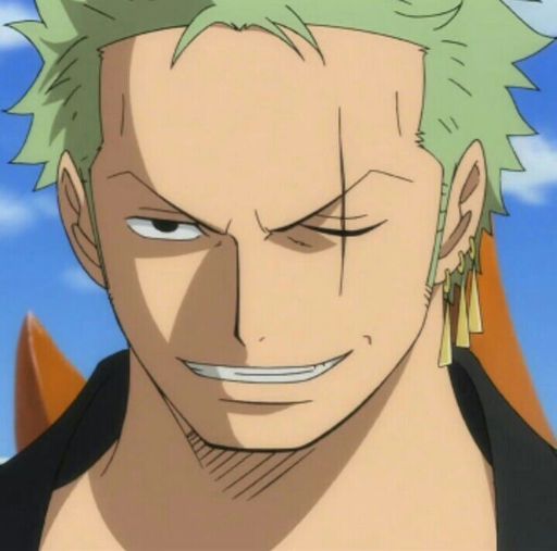 What caused the scar on Zoro's left eye?