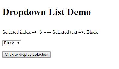 OpenEgg: How to create a JavaScript drop-down list