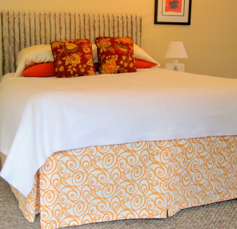 Faking a Bedroom Part 2 DIY Bedskirt DIY Home Staging Tips