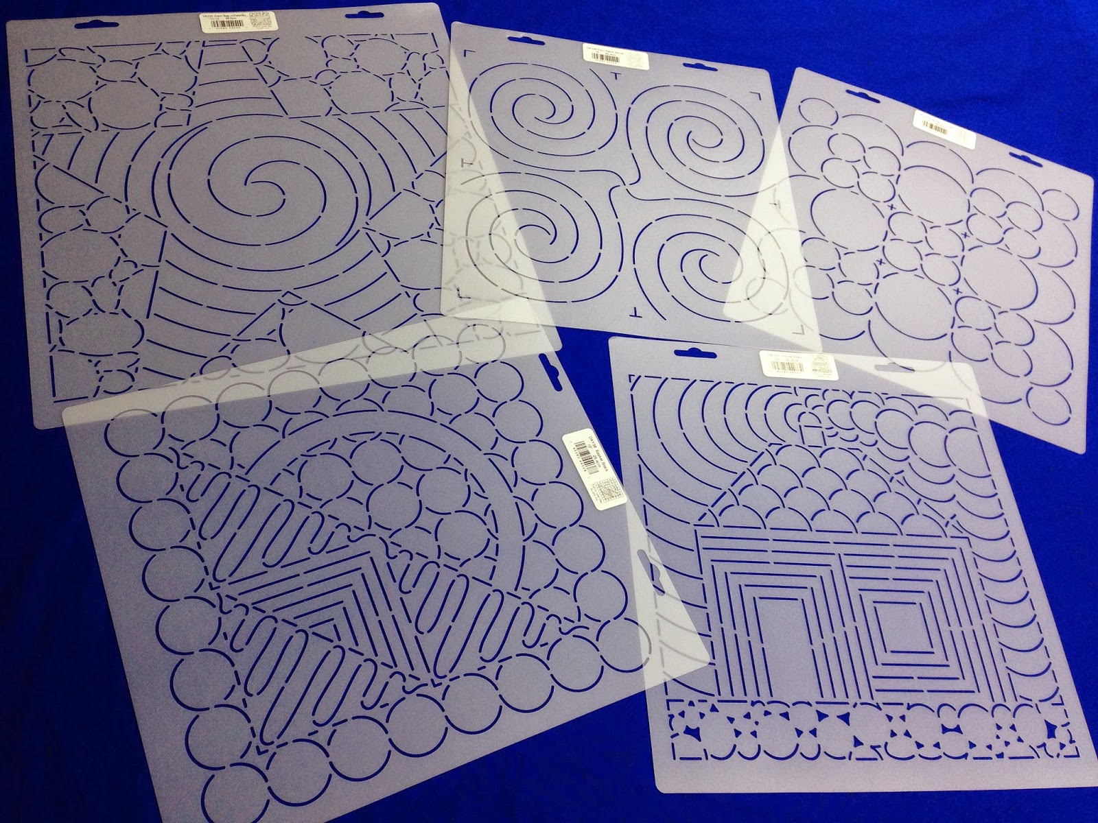 The Free Motion Quilting Project Building Block Stencils 