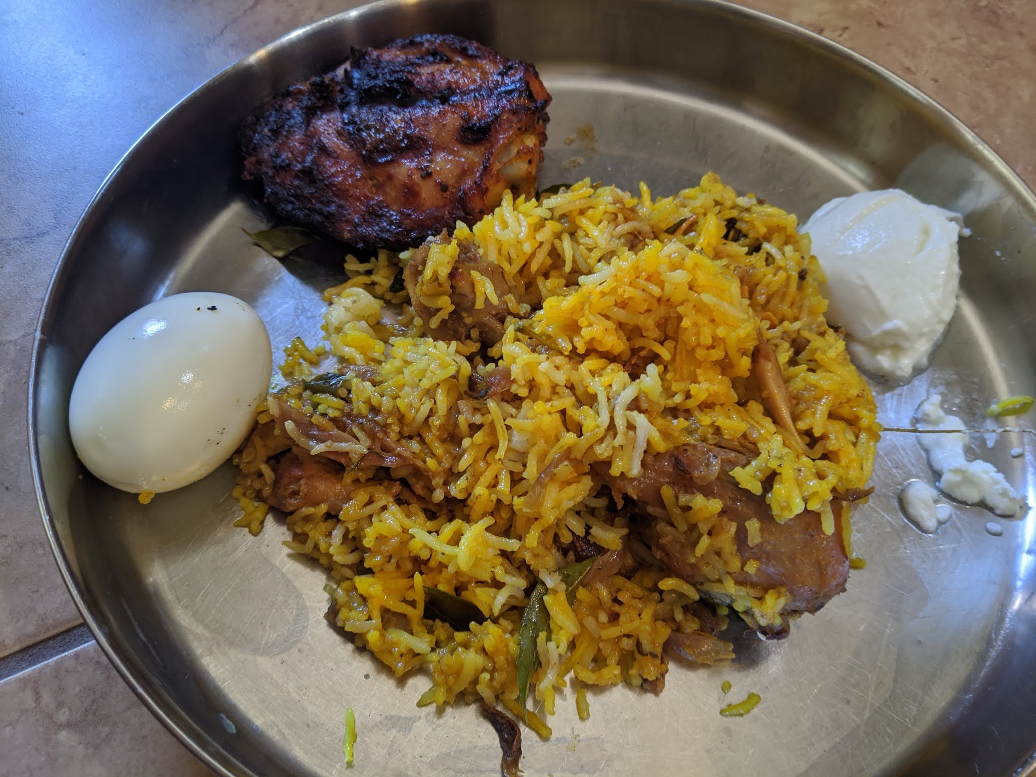 Biryani with chicken drumstick