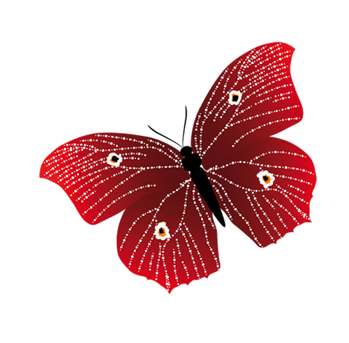 Бабочки красные распечатать