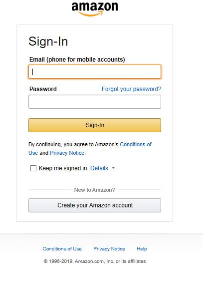 Amazon affiliate program sign in
