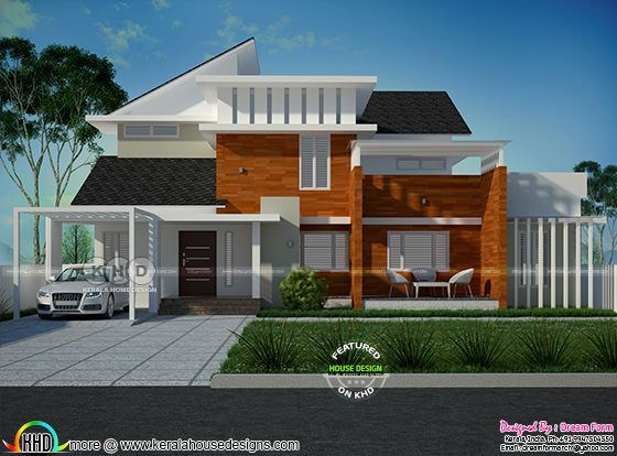 2489 square feet 4 bedroom modern house plan 2489 square feet 4 bedroom modern house plan