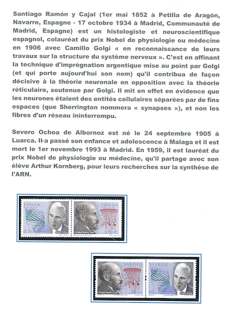 EMISSIONS COMMUNES ESPAGNOLS PRIX NOBEL DE MÉDECINE