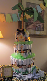 Baby Shower Diaper Cake, Pinterest inspired(unknown), stickers, game