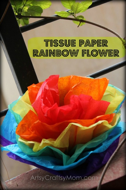 TissuepaperRainbowFlower