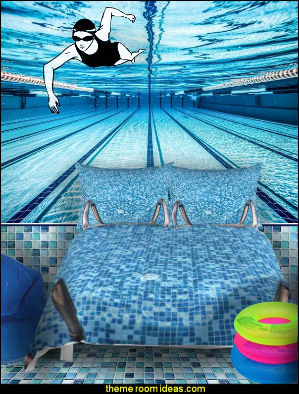 Decorating Theme Bedrooms Maries Manor Swimming Pool Bedroom Ideas Themed Mural Decor Swimmer - Swimming Pool Themed Bedding Decorating Theme Bedrooms Maries Manor Swimming Pool Bedroom Ideas Themed Mural Decor Swimmer - Swimming Pool Themed Bedding