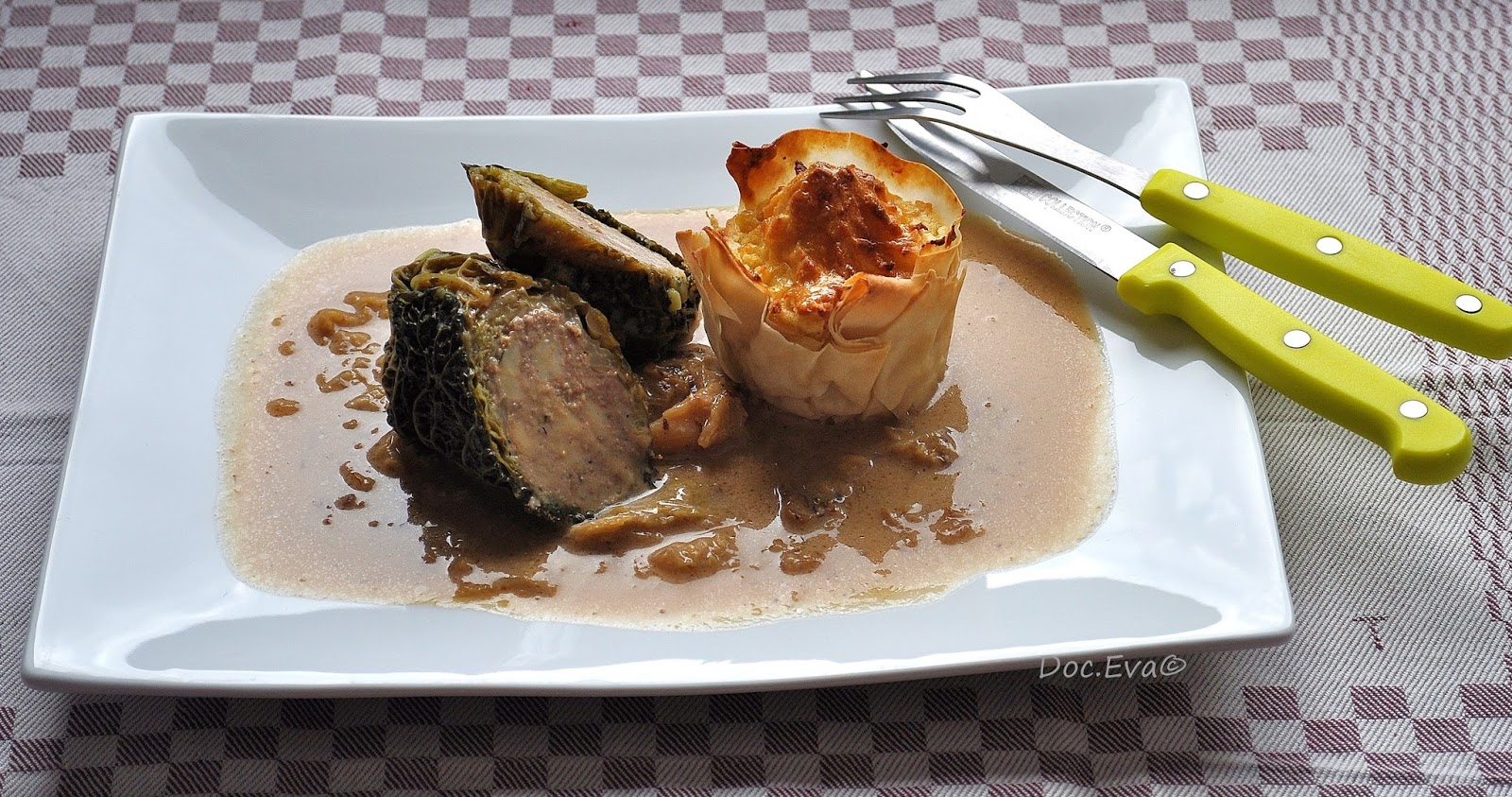 Kohlroulade, dekonstruiert
