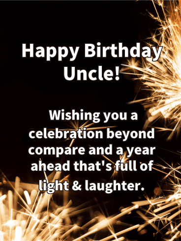 Happy Birthday Greetings to Uncle in Prose