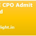 SSC CPO Admit Card 2017, SSC CAPF CISF SI ASI Exam Hall Ticket