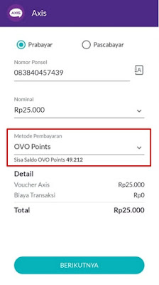 Pembelian Pulsa Menggunakan OVO Point Pembelian Pulsa Menggunakan OVO Point