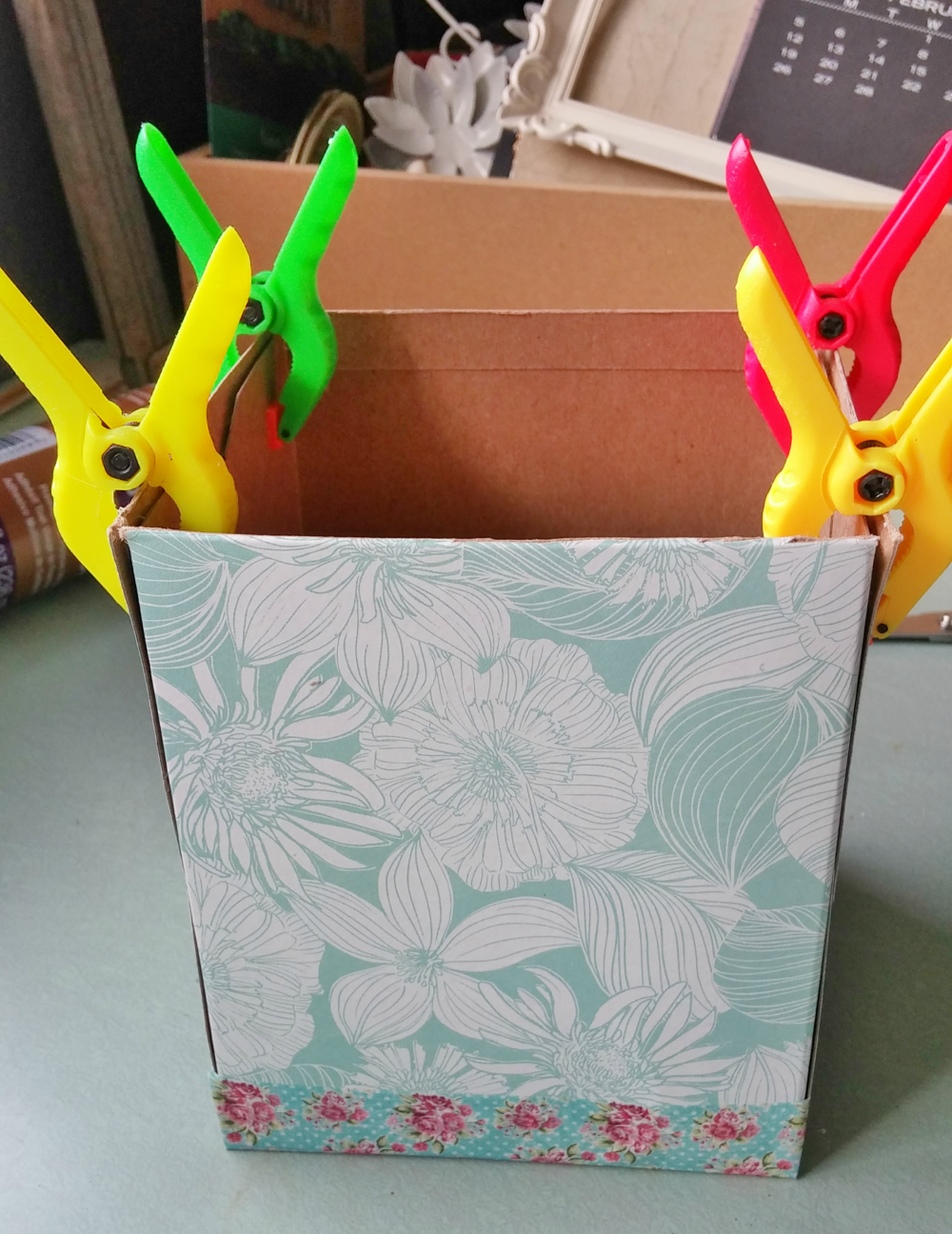 Recycled Tissue Box Easter Basket Little Vintage Cottage