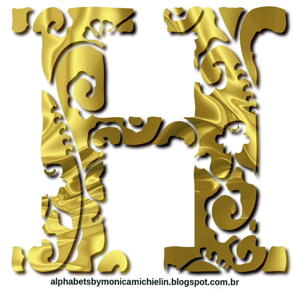 M. Michielin Alphabets GOLDEN ORNAMENT LETTER ALPHABET