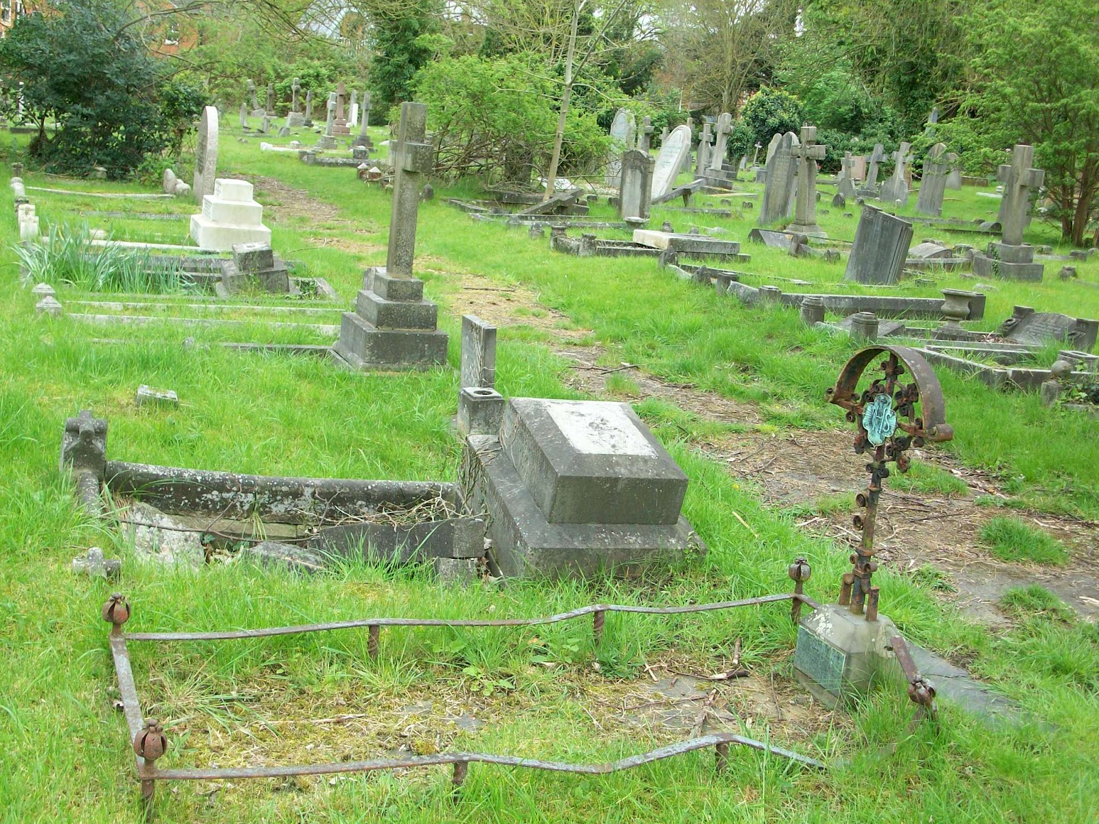 The cemetery at Cemetery Junction Ticking to a Different Tock
