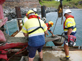 Underwater Concreting Using Tremie Method Image Credits: www.consultmarine.com.