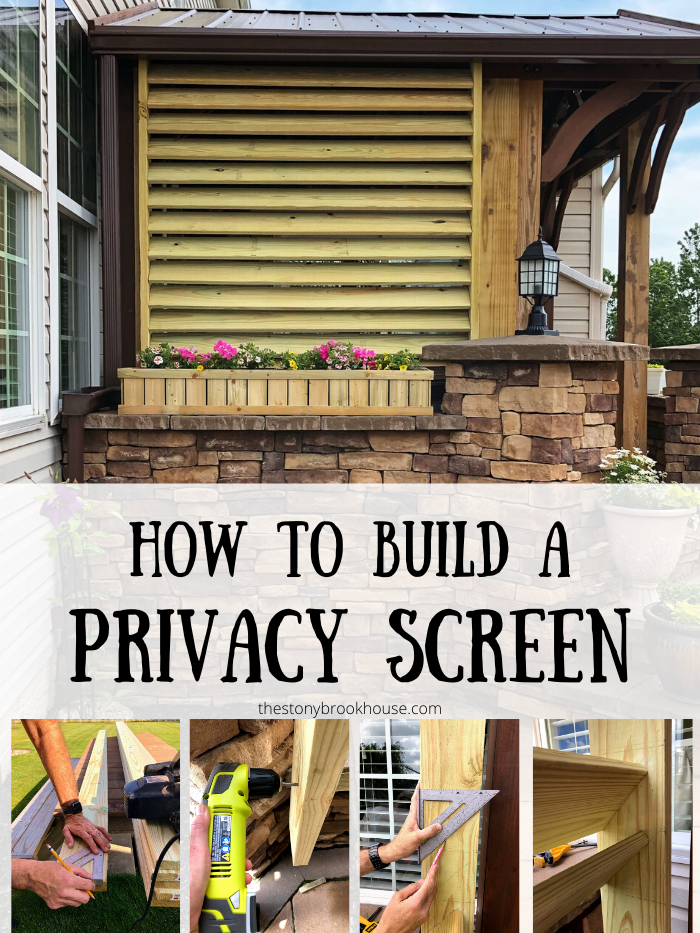 How To Build A Privacy Screen The Stonybrook House