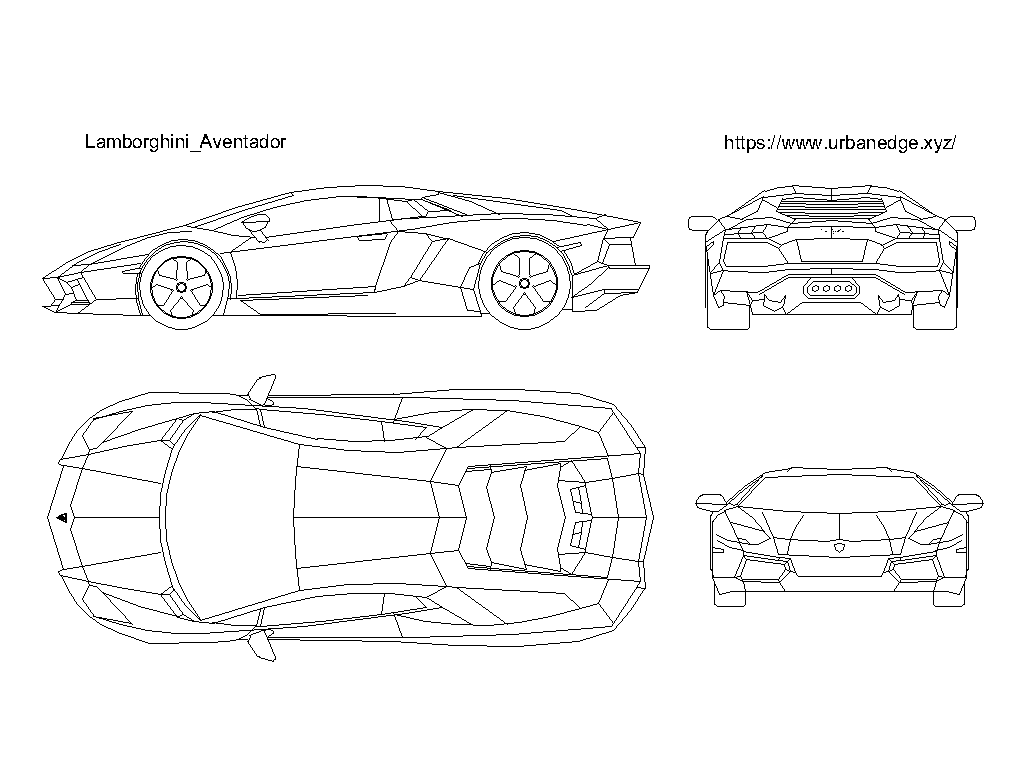 Car cad block dwg free download Lamborghini Aventador Car cad block dwg free download Lamborghini Aventador