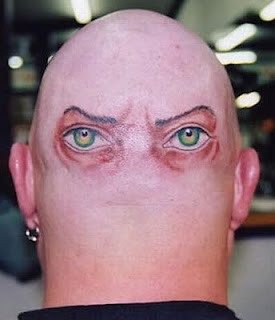Bald Head Tattoo Design Photo Gallery - Bald Head Tattoo Ideas