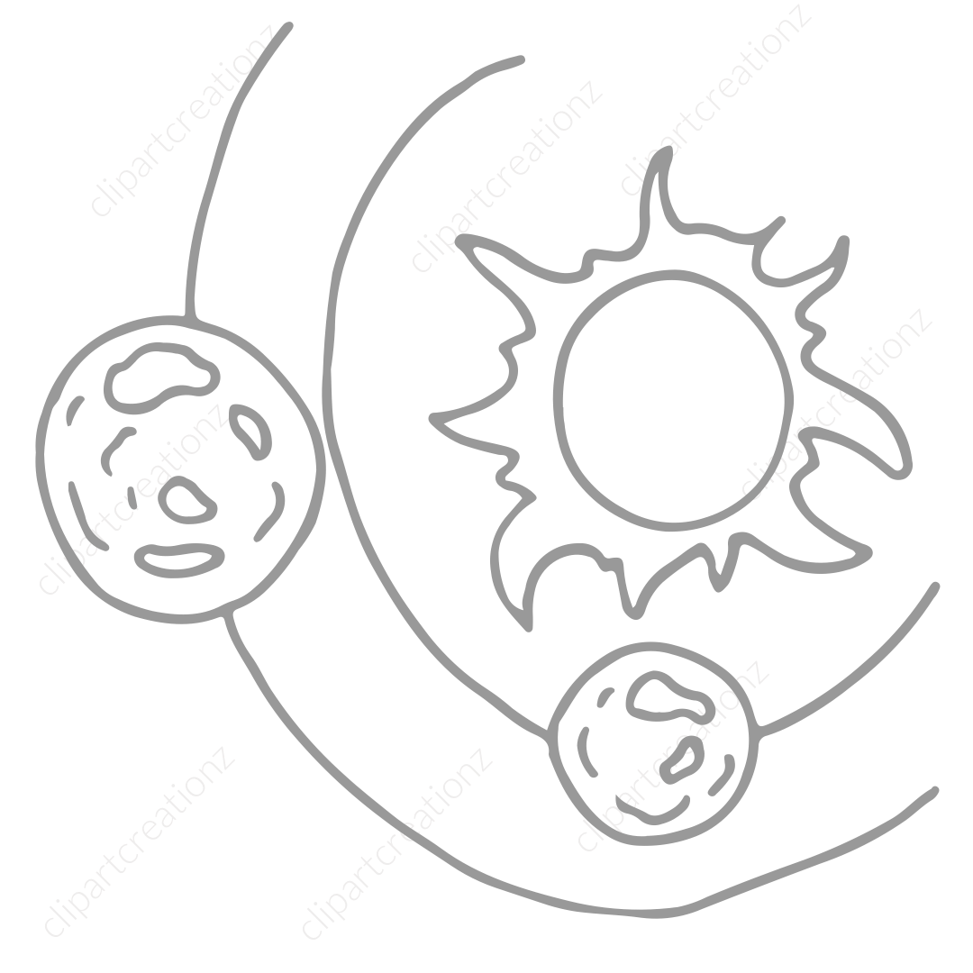Solar System Coloring Page1