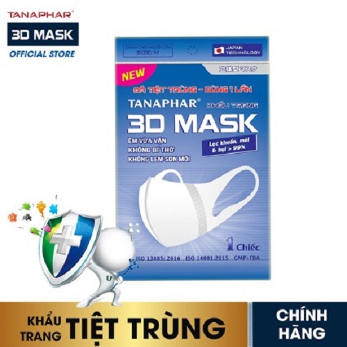 Khẩu Trang 3D Mask Tanaphar Hộp 10 chiếc