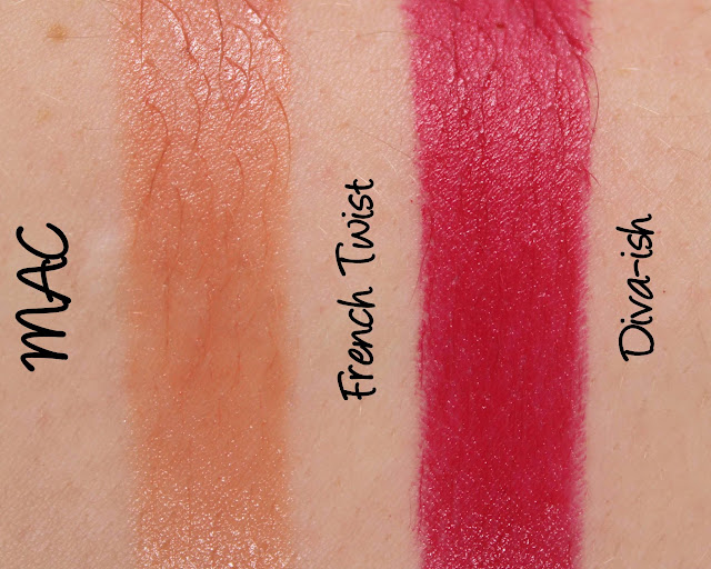 MAC MONDAY | MAC is Beauty - French Twist and Diva-ish Lipstick Swatches & Review