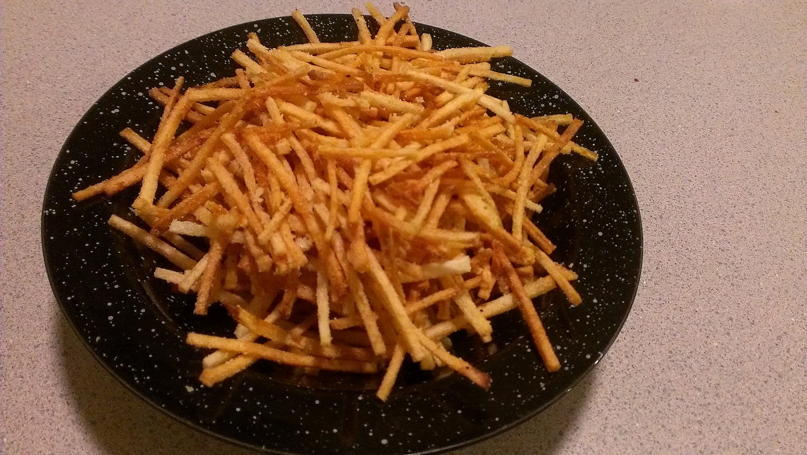 Screw Your Diet Parmesan Julienne Potatoes
