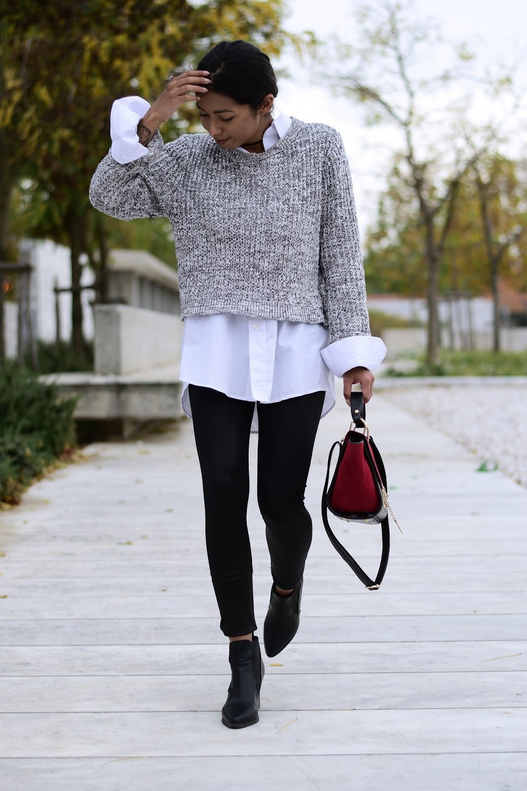 how to wear leggings with ankle boots