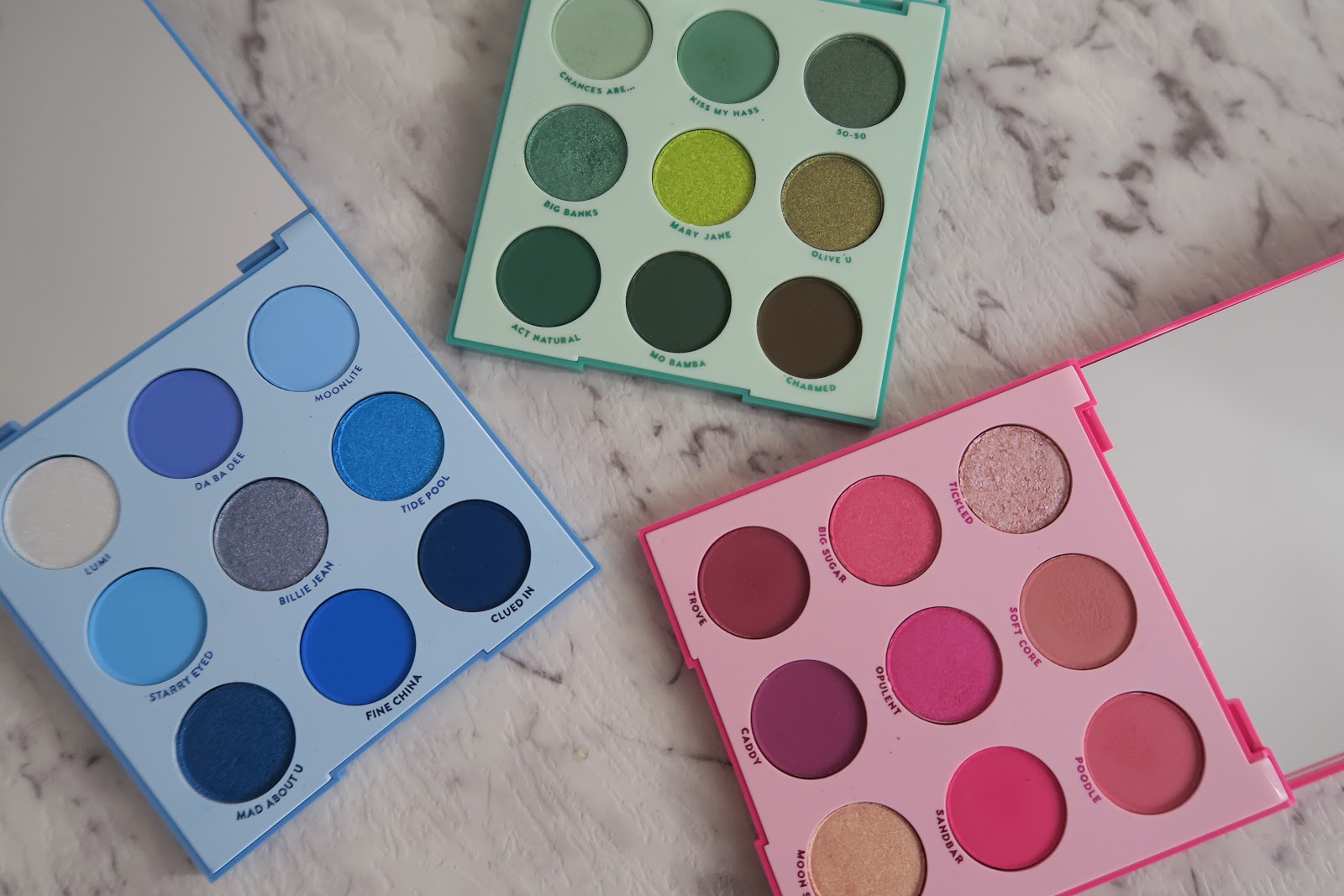 Colourpop Monochrome Eyeshadow Palettes Blue Moon Just My