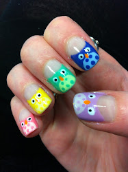 owl designs nails nail rude pink fingernail awesome cutie purple yellow