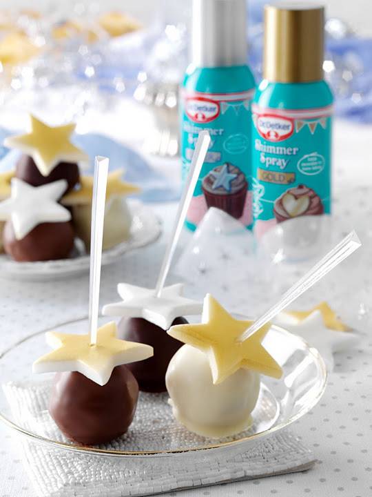 Starry Cake Pop Truffles: Homemade Christmas Treats