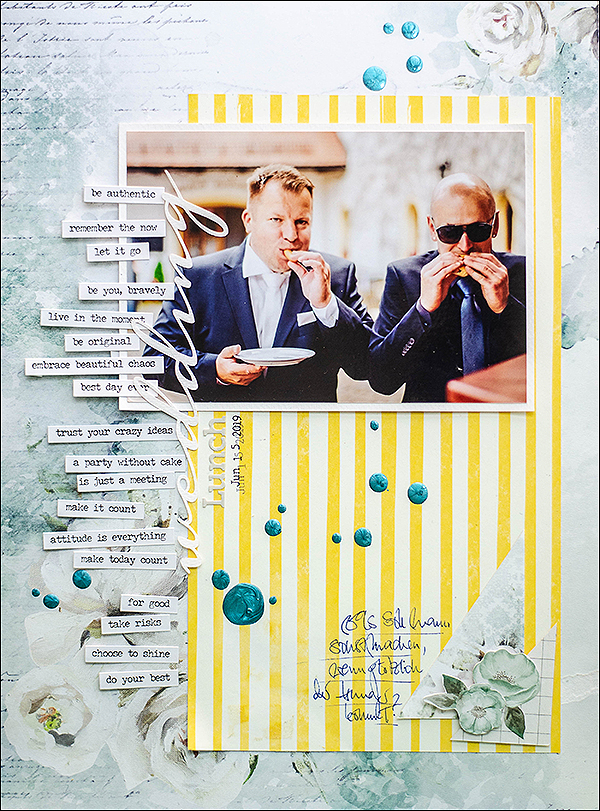 Wenn der kleine Hunger kommt.... Scrapbooking,....