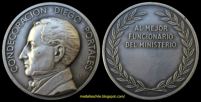 Medalla Condecoración Diego Portales Comercio