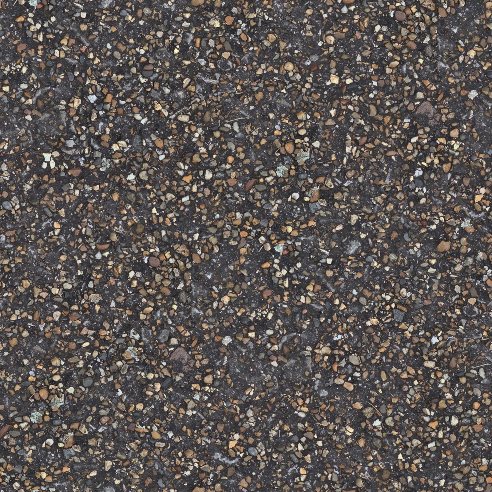 Concrete pebble stone walkway pathway seamless texture ver 1 2048x2048