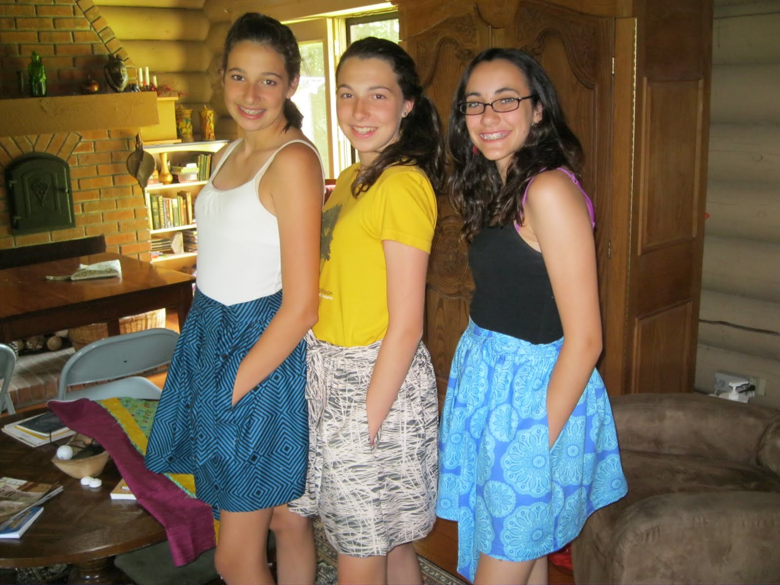 Sewing in Vermont Sewing Camp with the Teen Grands