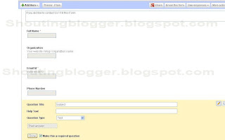 how to Add contact us Form blogger