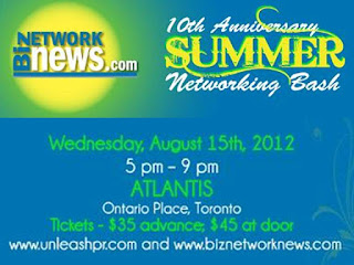 Summer Networking Bash Toronto 2012, by unleashpr.com