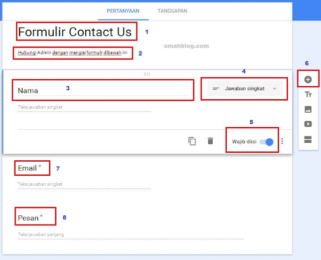Membuat Formulir Contact Us Dengan Google Drive